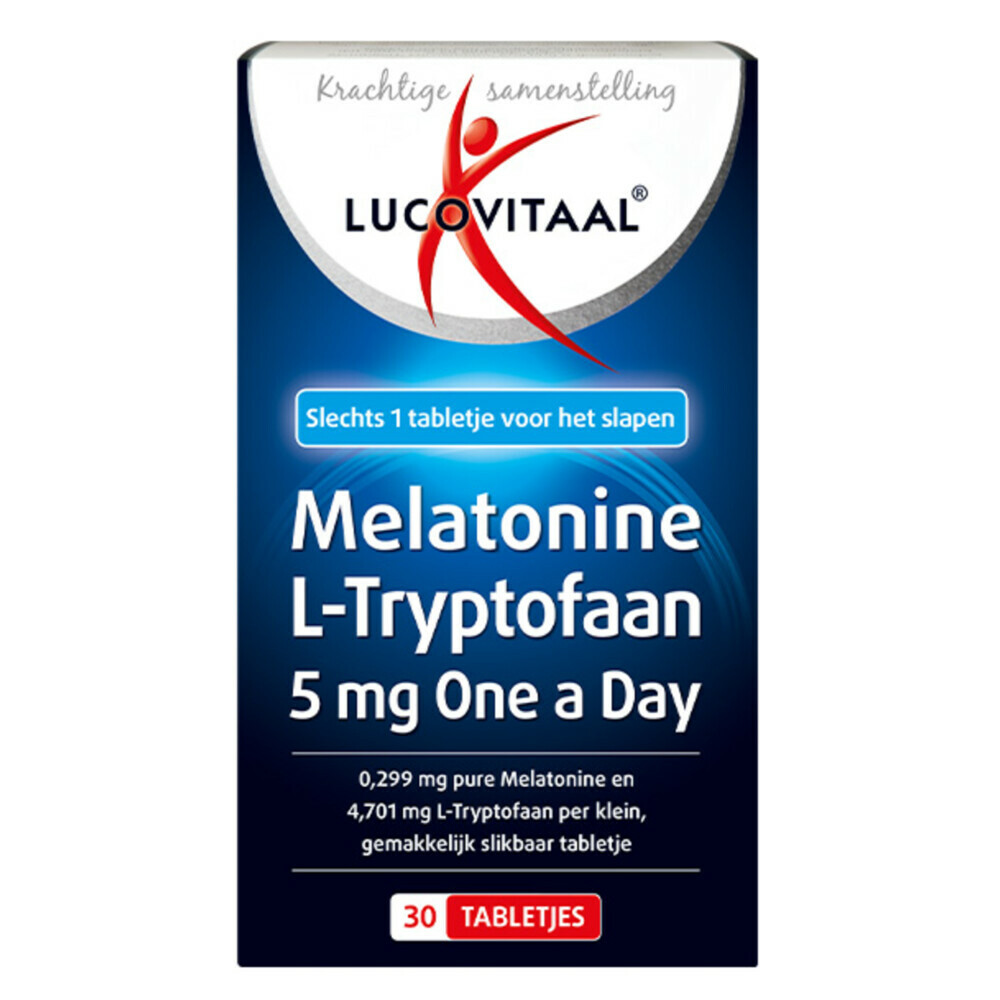 Lucovitaal Melatonine L-Tryptofaan 5mg 30 tabletten