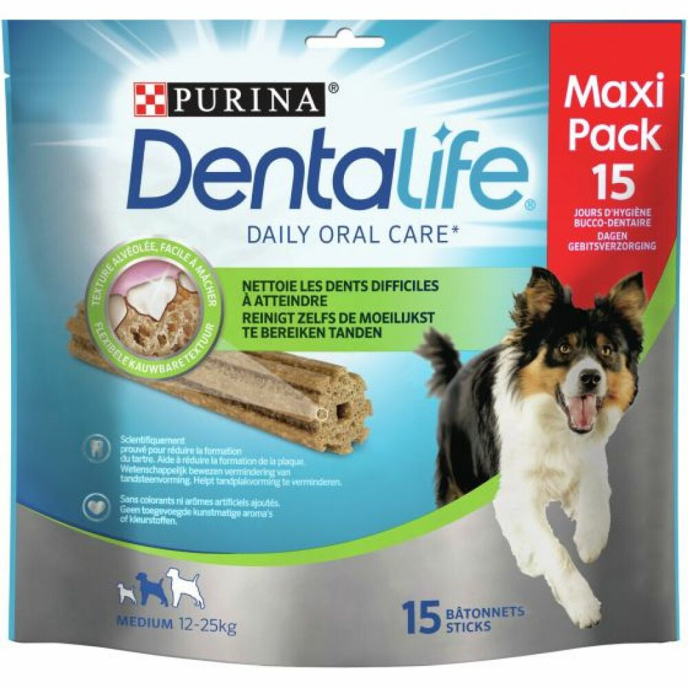Purina Dentalife Daily Oral Care 345 g 5x15 stuks Multipack Medium Hondenvoer