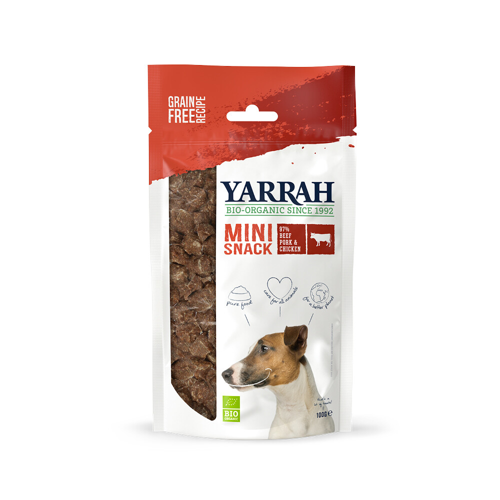 10x Yarrah Bio Hondensnack Mini Bites 100 gr