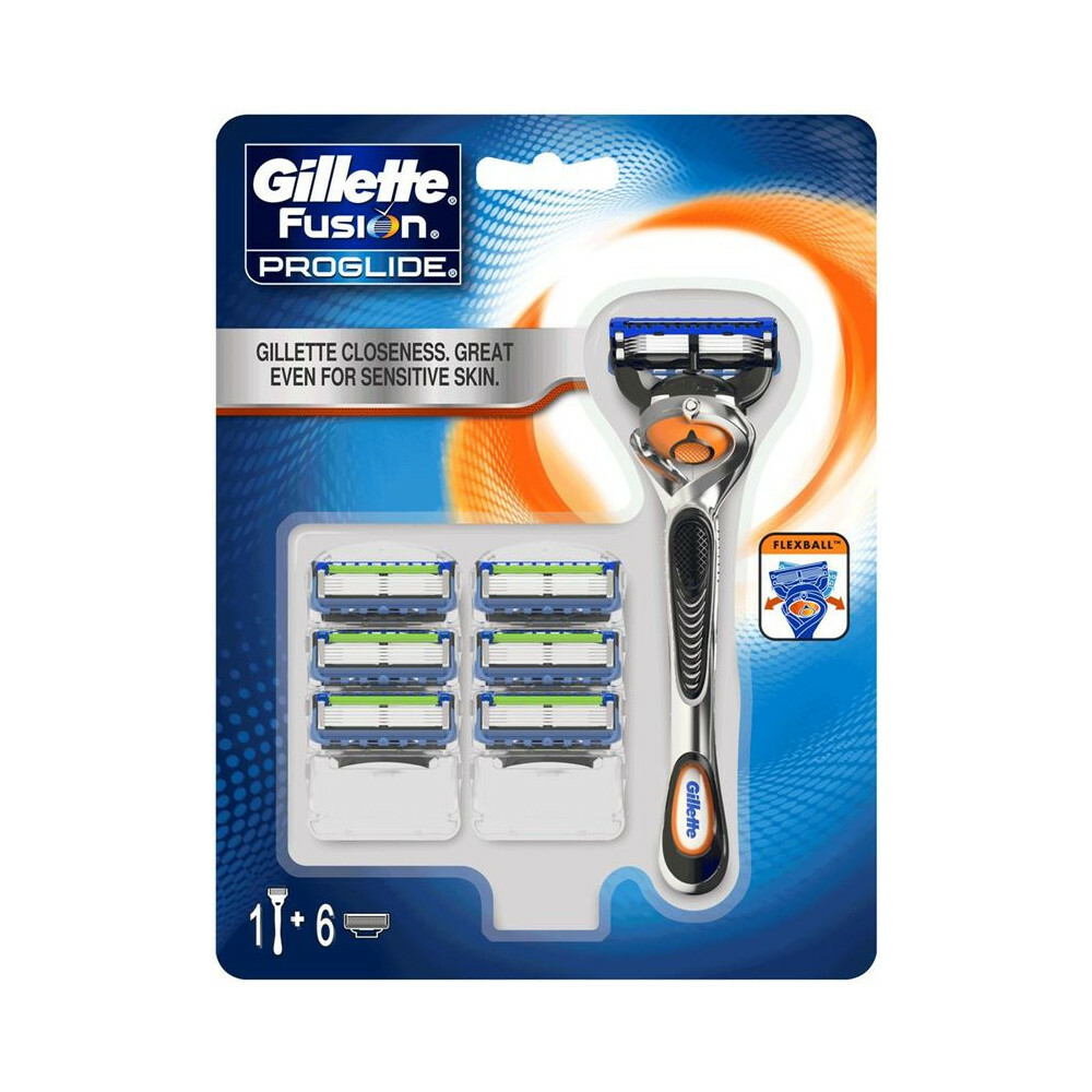 Wat is er mis Diagnostiseren advies Gillette Fusion 5 ProGlide Manual FlexBall Scheermes + 6 extra scheermesjes  | Plein.nl