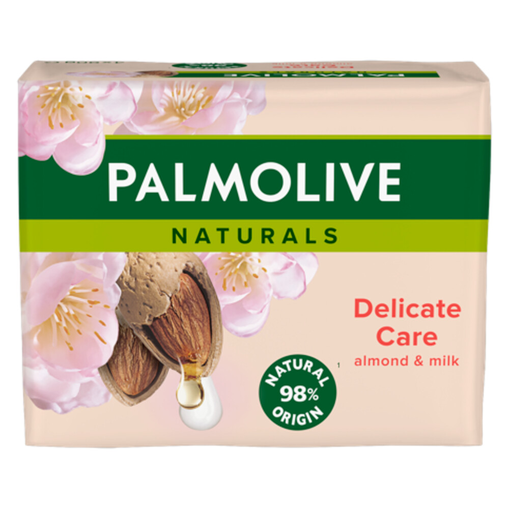12x Palmolive Tabletzeep Naturals Amandel&Melk 4x 90 gr
