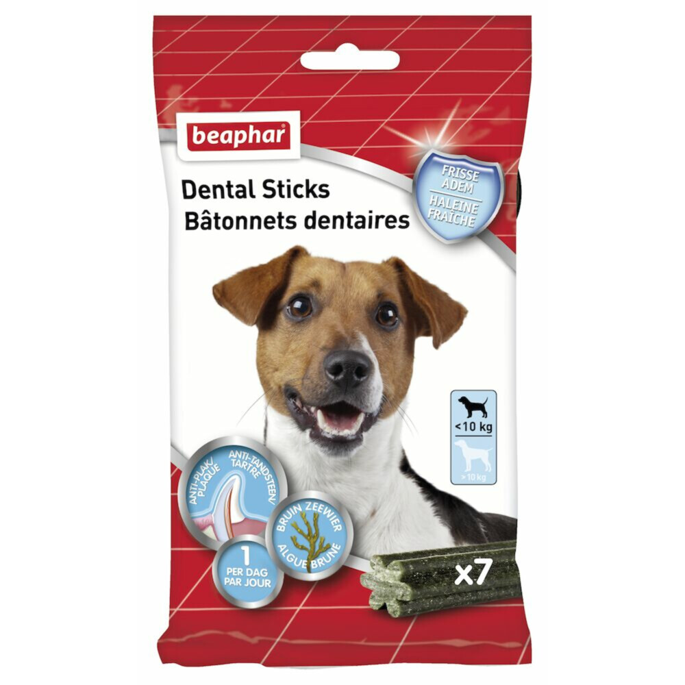12x Beaphar Dental Sticks S 7 stuks
