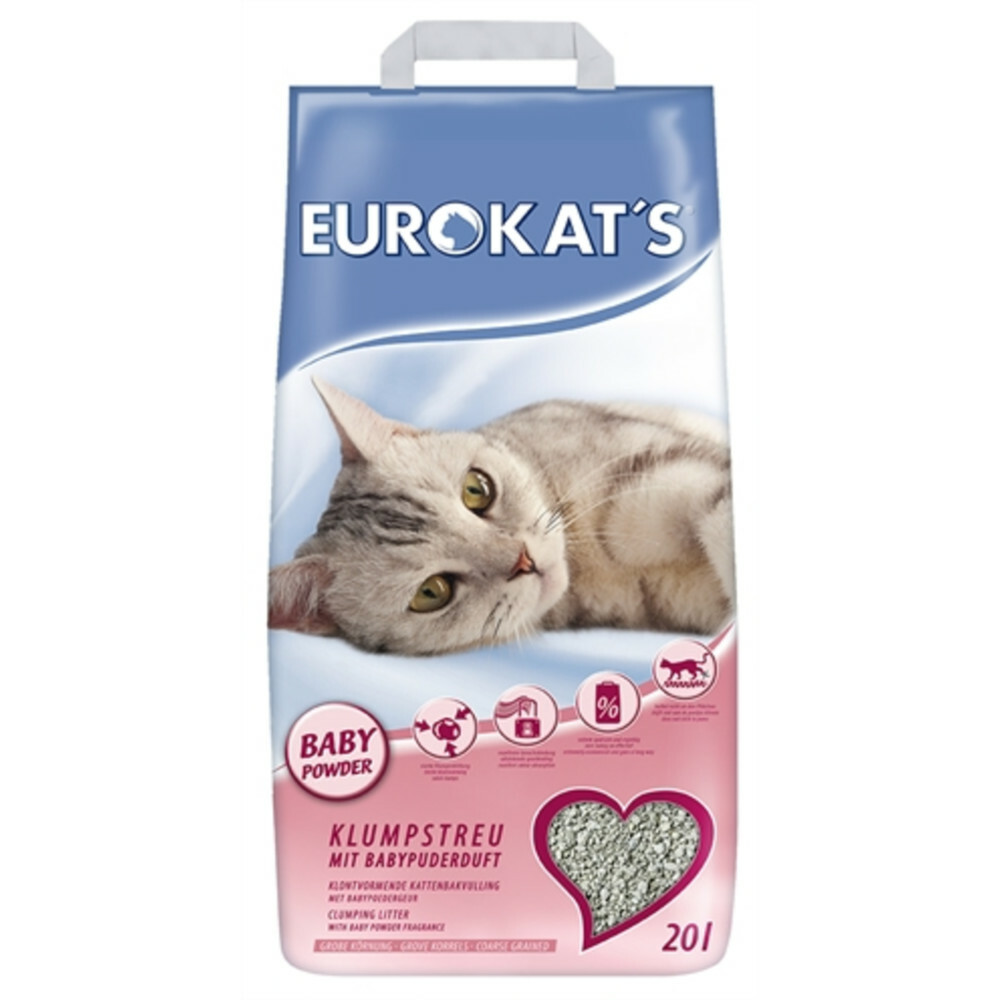 slecht humeur climax residu Eurokats Kattenbakvulling Babypoeder 20 liter | Plein.nl