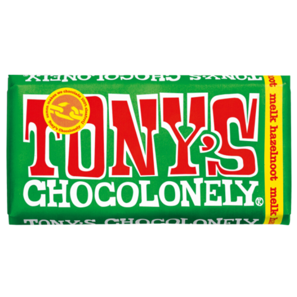 Tony's Chocolonely Melk Hazelnoot 180 gr
