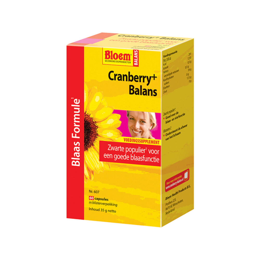 Bloem Cranberry + Balans 60 capsules
