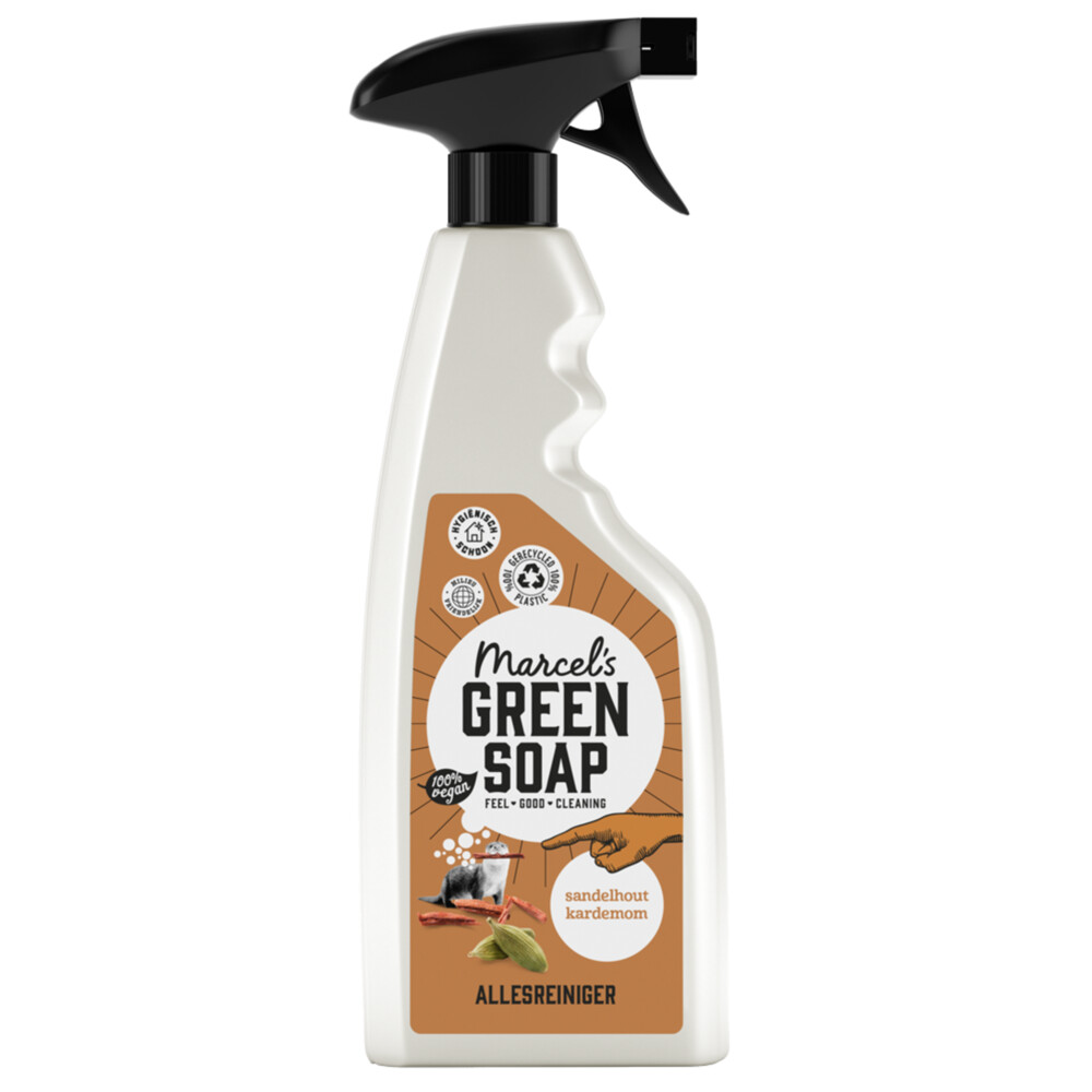 2+1 gratis: Marcel's Green Soap Allesreiniger Spray Sandelhout&Kardemom 500 ml