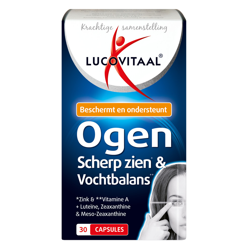 Gratis Verzending: 3x Lucovitaal Ogen Scherp Zien en Vochtbalans 30 capsules