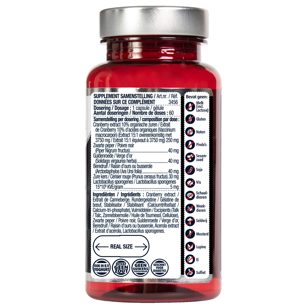 Lucovitaal Cranberry Xtra 60 capsules Plein.nl
