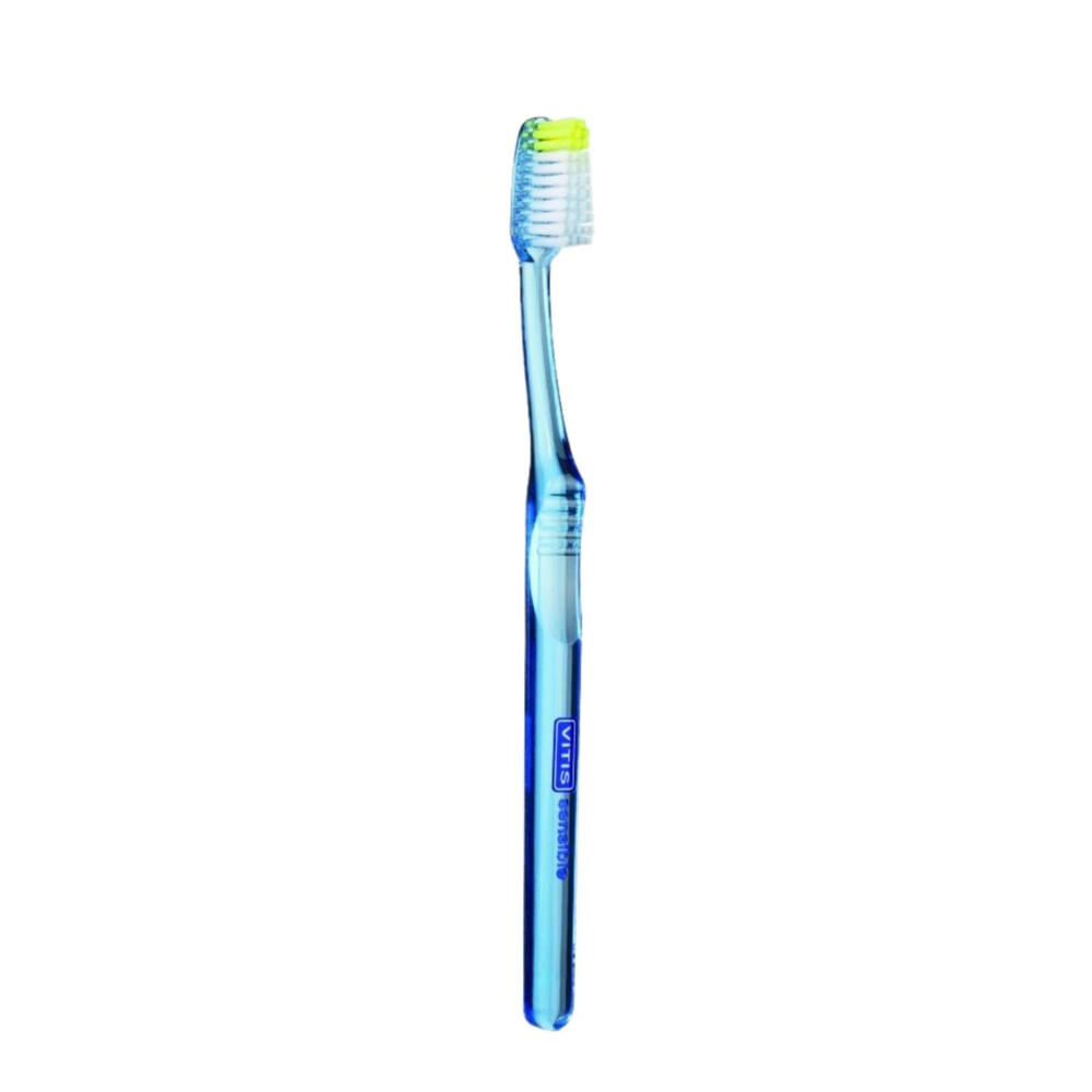 Woordvoerder Beweegt niet genetisch Vitis Sensitive Tandenborstel met 15 ml verpakking tandpasta | Plein.nl