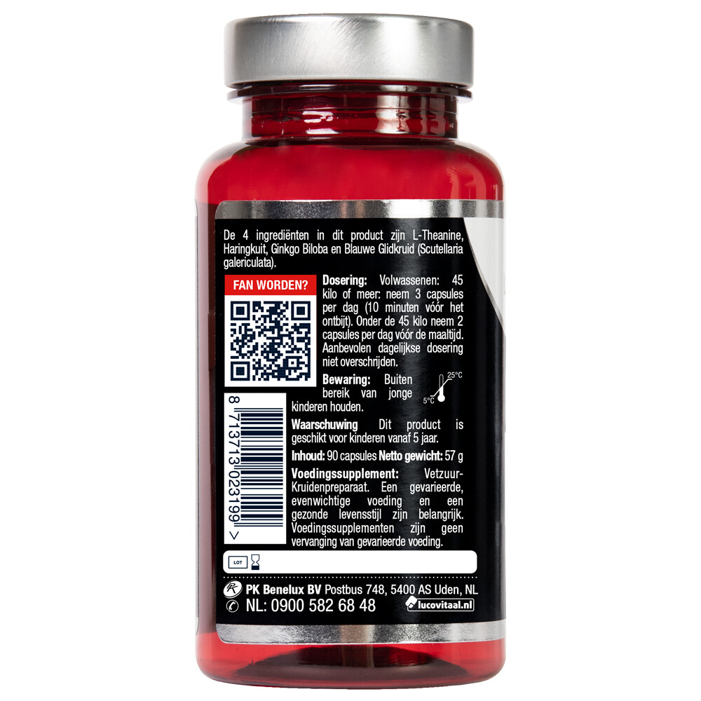 Lucovitaal Ltheanine Omega 3 90 capsules Plein.nl