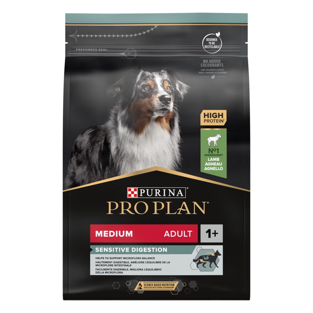 Pro Plan Dog Adult Medium Sensitive Digestion Lam 3 kg Hondenvoer