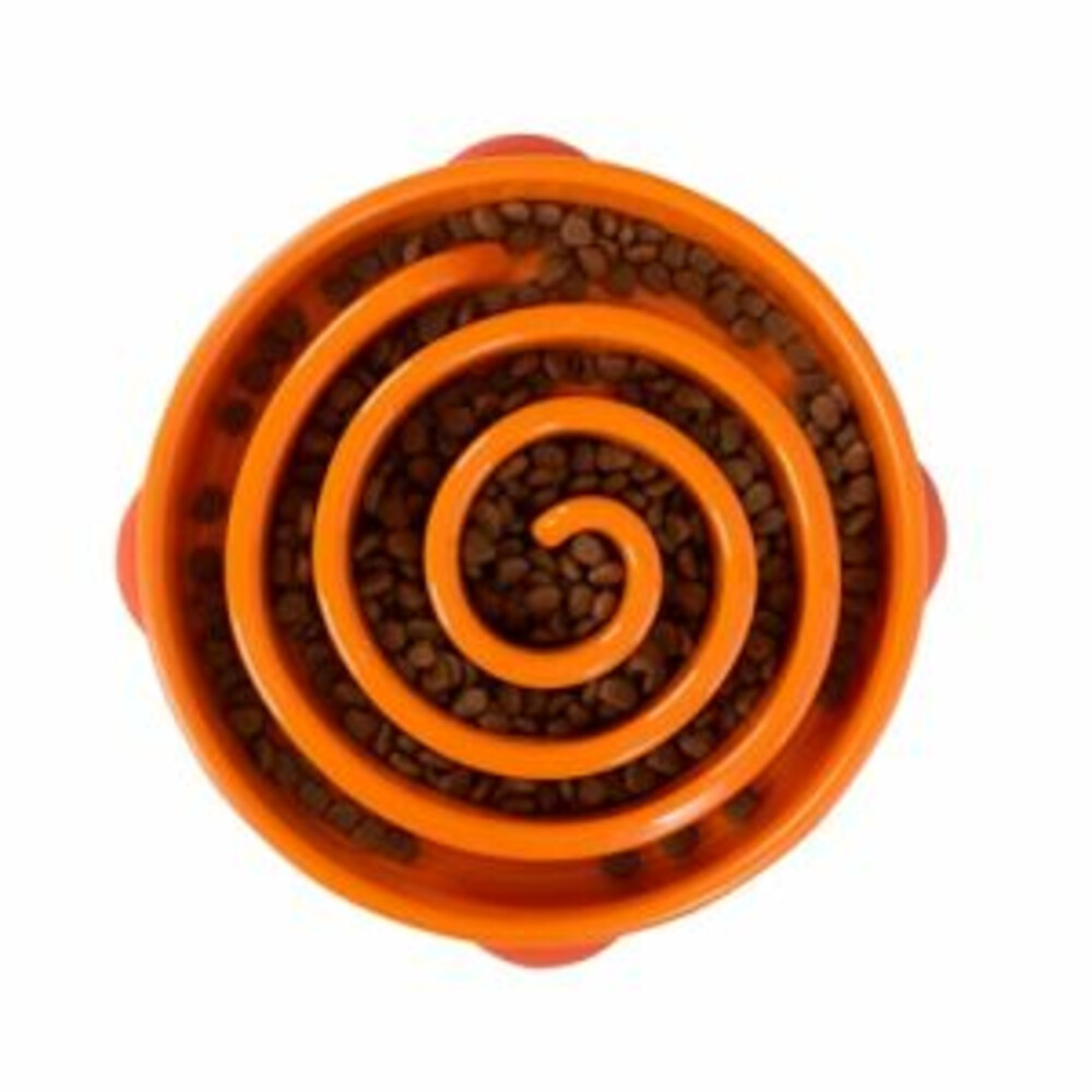 Outward Hound Dog Fun Feeder Swirl Large Oranje 29 x 29 x 6 cm