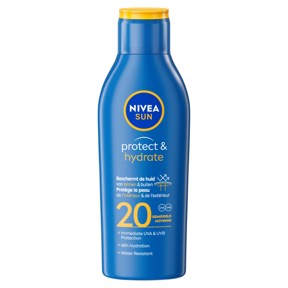 2x Nivea Sun Protect&Hydrate Zonnemelk SPF 20 200 ml