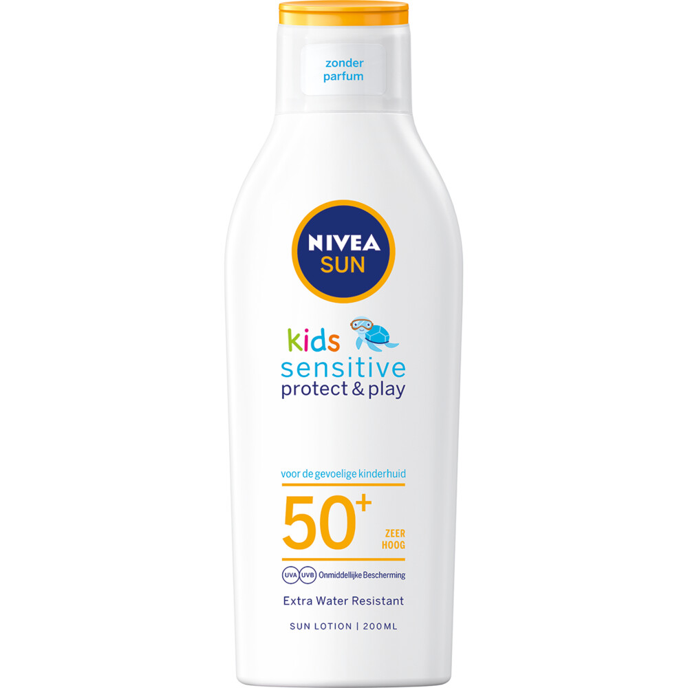 Dalset Dierentuin beoefenaar Nivea Sun Kids Protect & Sensitive Zonnemelk SPF 50+ 200 ml | Plein.nl