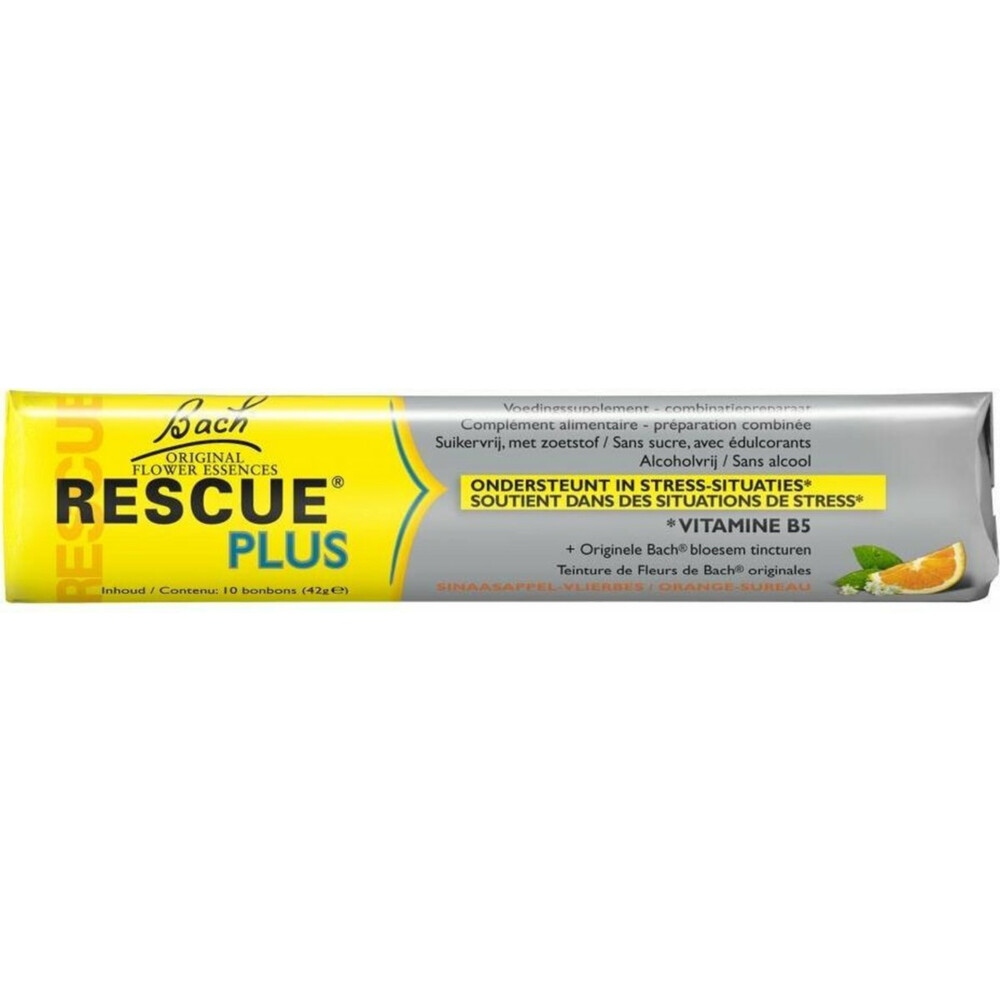Gratis Verzending: Bach Rescue Plus Bonbons Sinaasappel 10 stuks