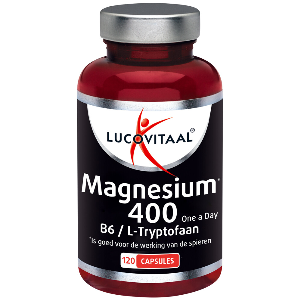 nood bak Golf Lucovitaal Magnesium 400 met l-tryptofaan 120 capsules | Plein.nl