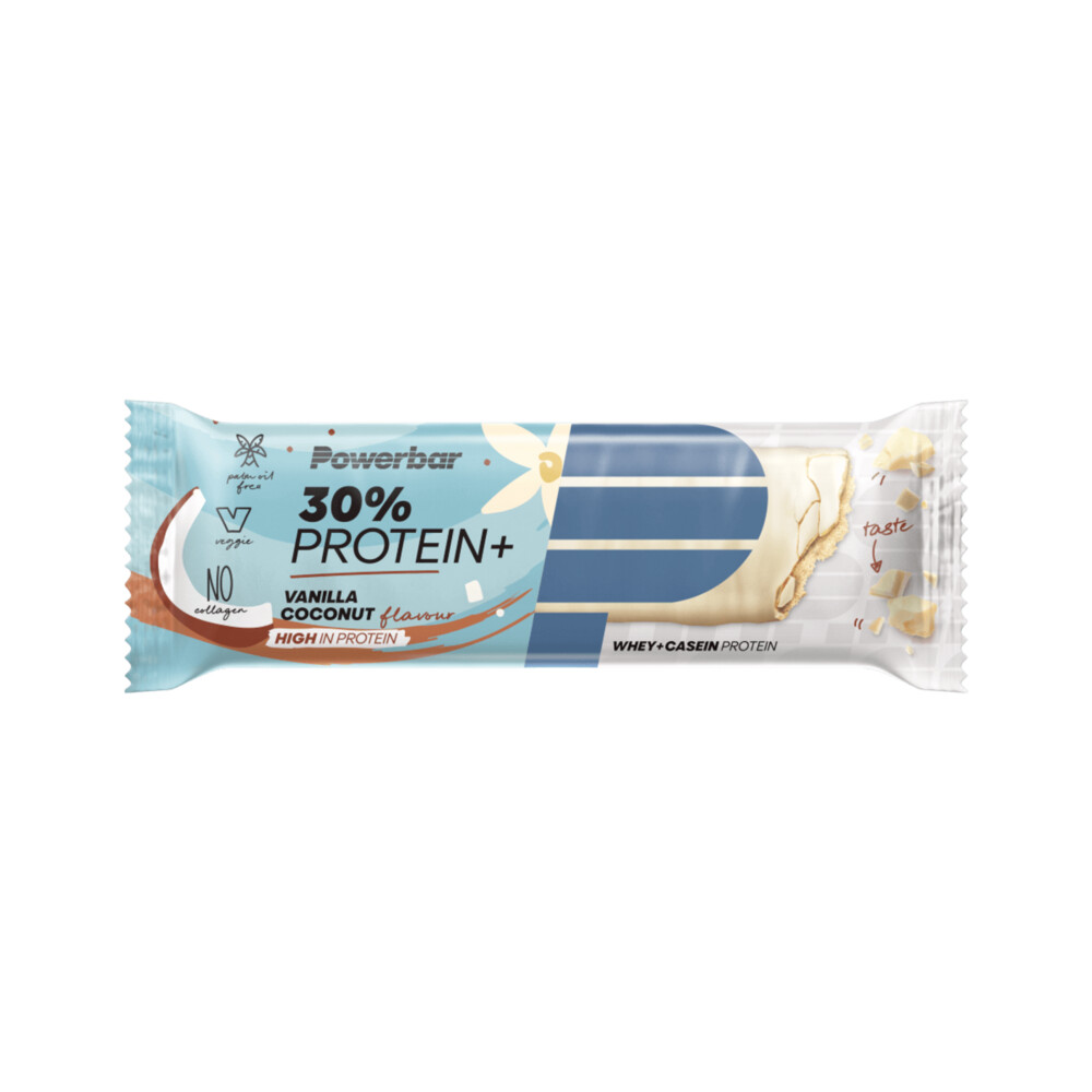 6x PowerBar Proteïne Plus 30% reep Vanilla-Coconut 55 gr