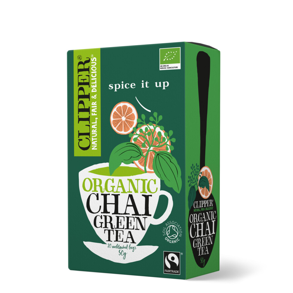 Clipper Chai Green Tea 20 stuks | Plein.nl