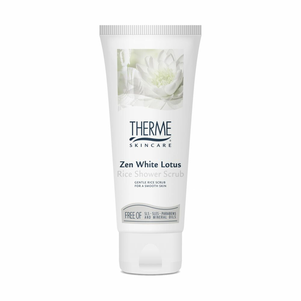 Gooi rijk kever Therme Rice Shower Scrub Zen White Lotus 75 ml | Plein.nl
