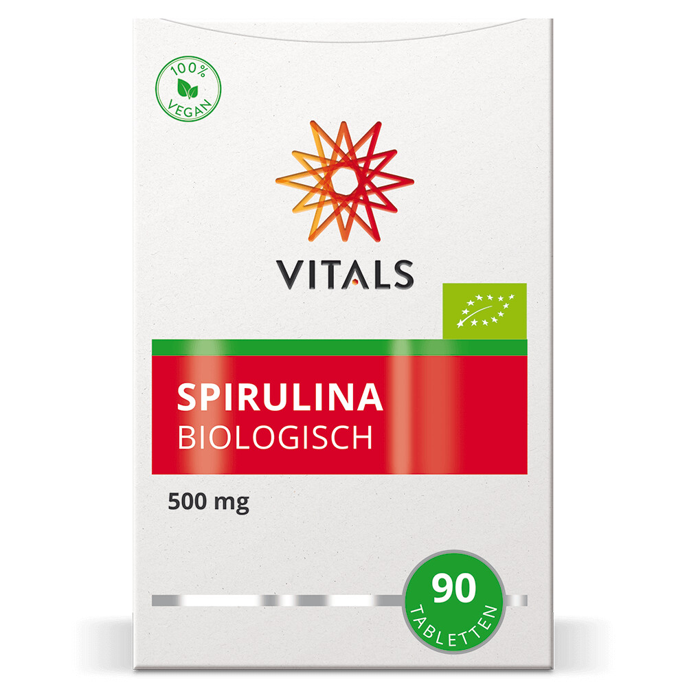 Vitals Spirulina 500 mg Biologisch 90 tabletten
