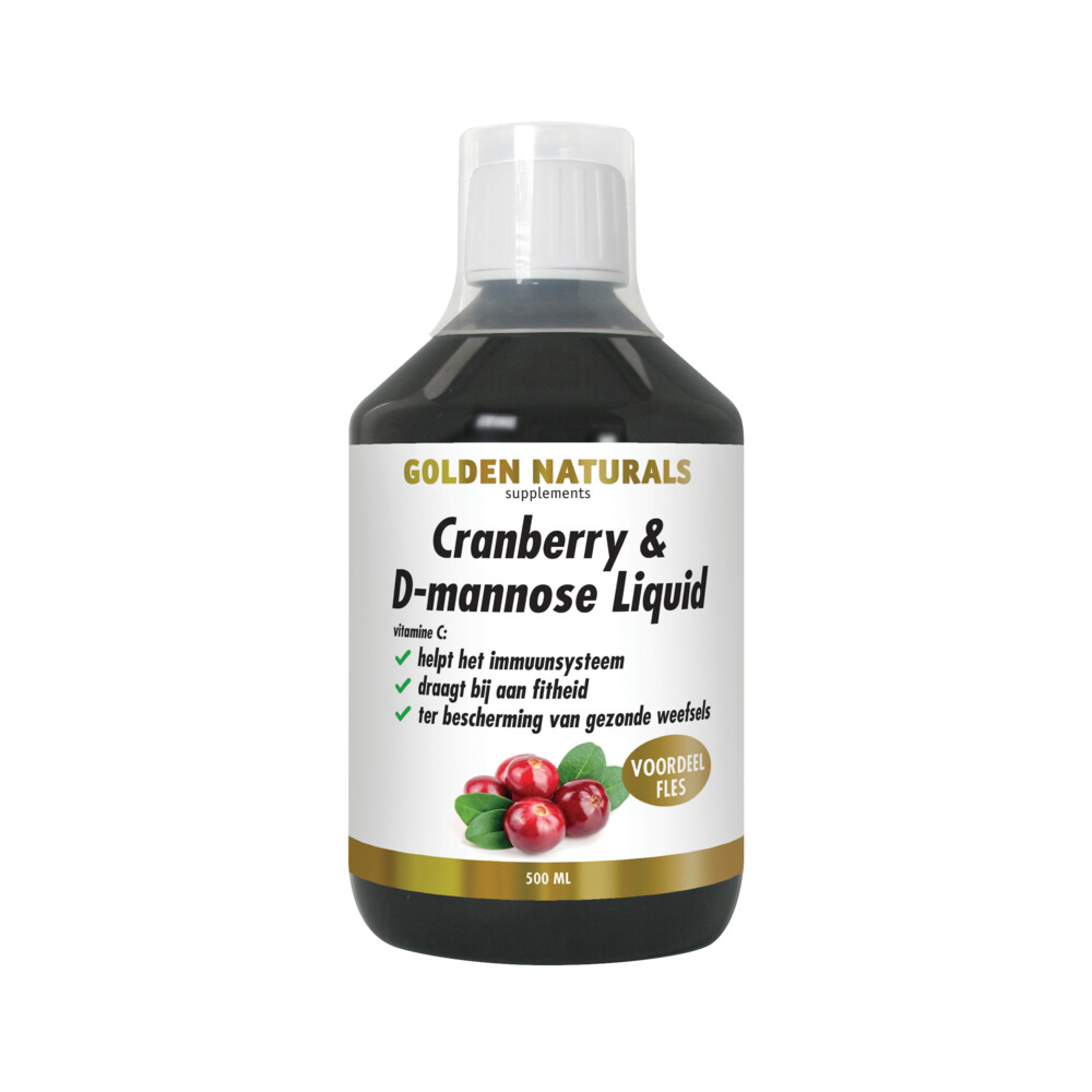 Golden Naturals Cranberry D Mannose Liquid 500 ml