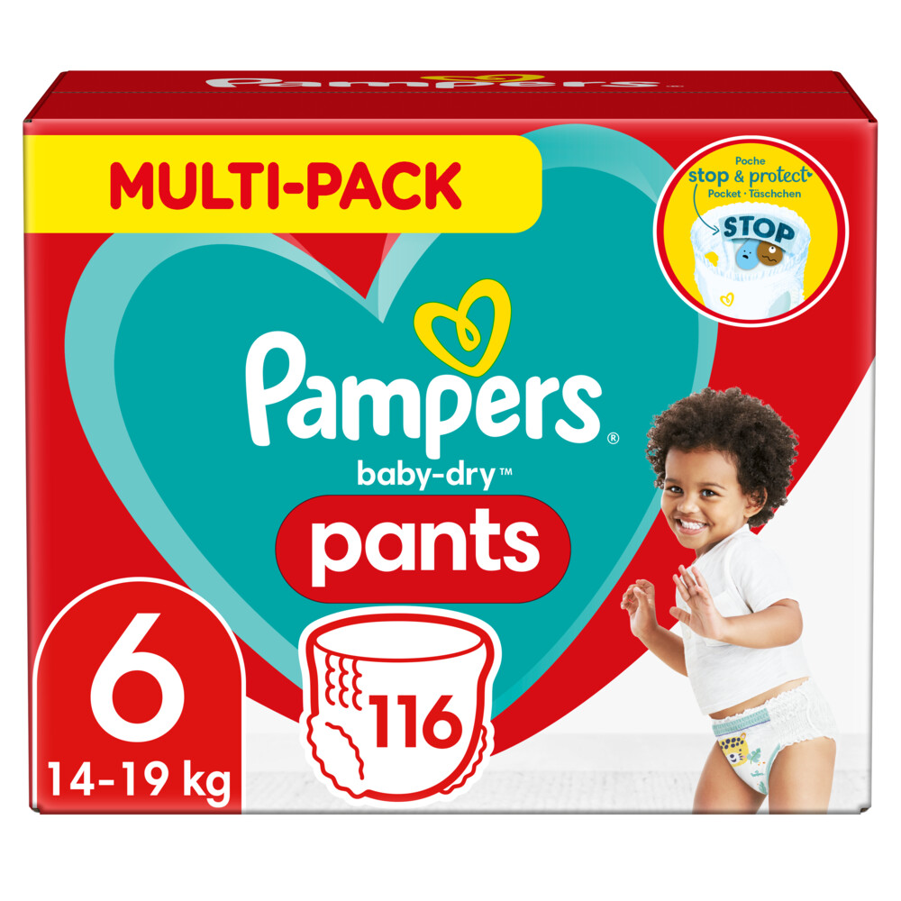 Pampers Baby Dry Luierbroekjes Maat 6 (15+ kg) 116 stuks