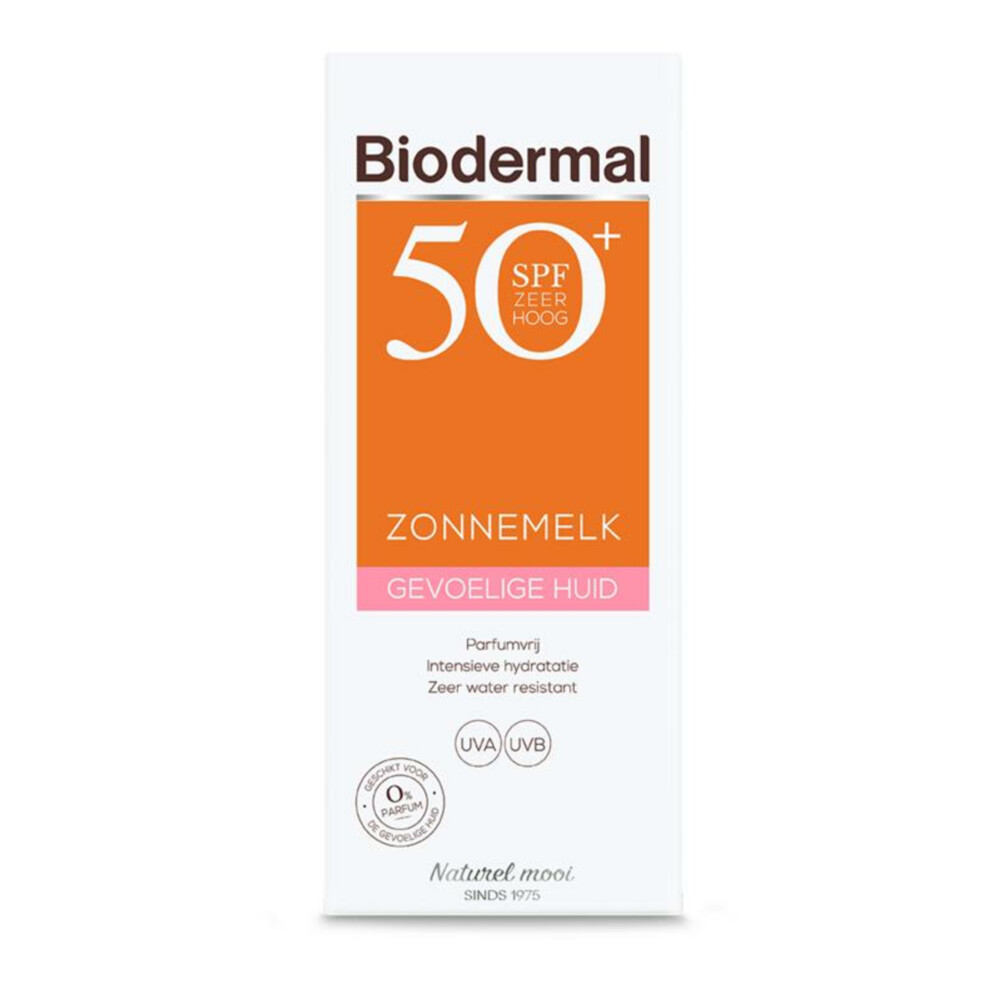 1+1 gratis: Biodermal Gevoelige Huid Zonnemelk SPF 50+ 200 ml