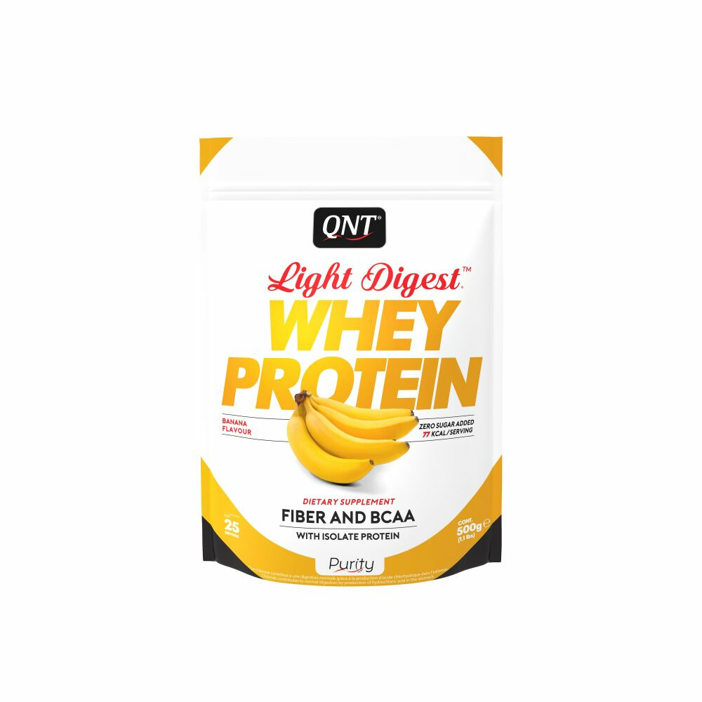 6x QNT Light Digest Whey Protein Banana 500 gr