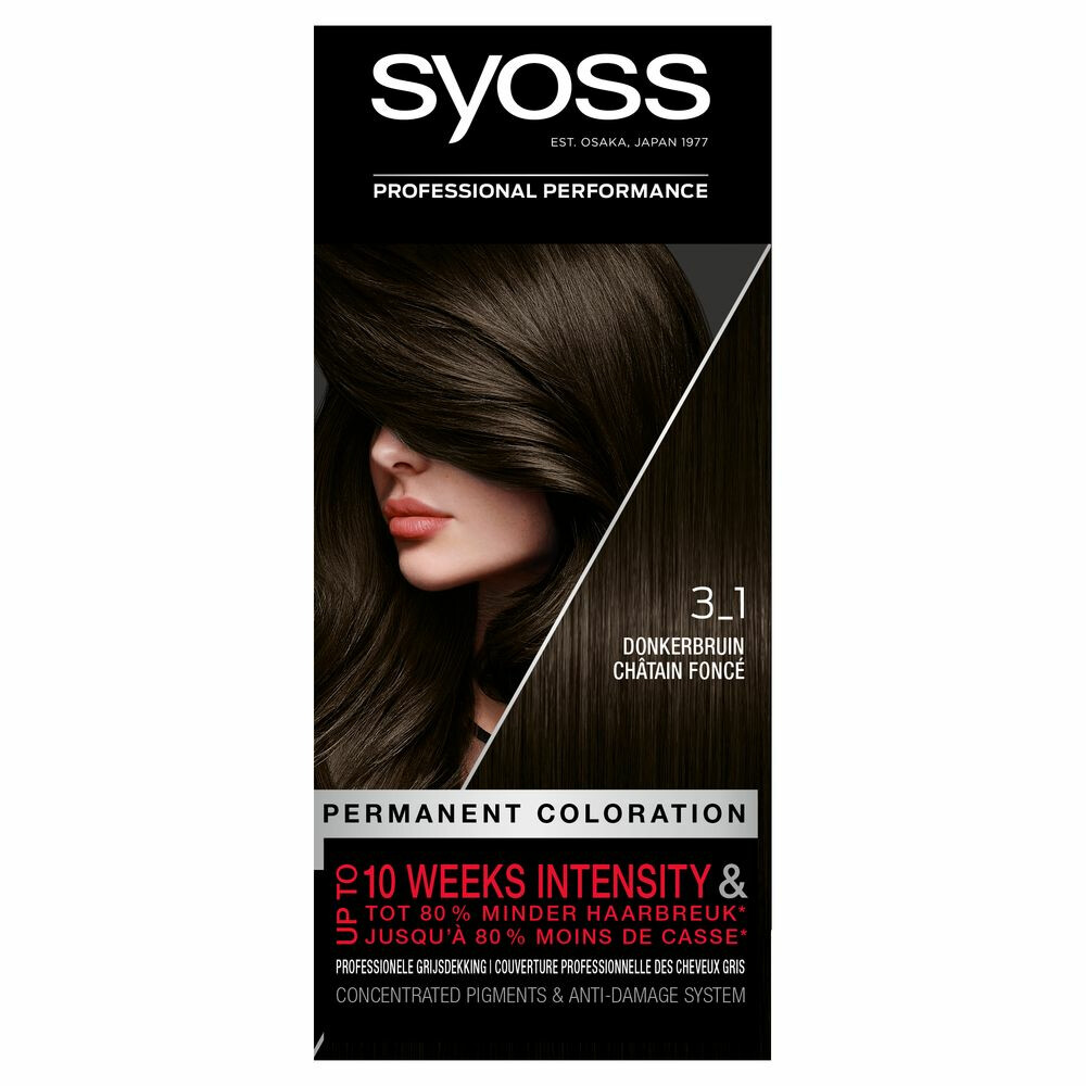 Syoss Colors Cream 3-1 Donker Bruin Voordeelverpakking