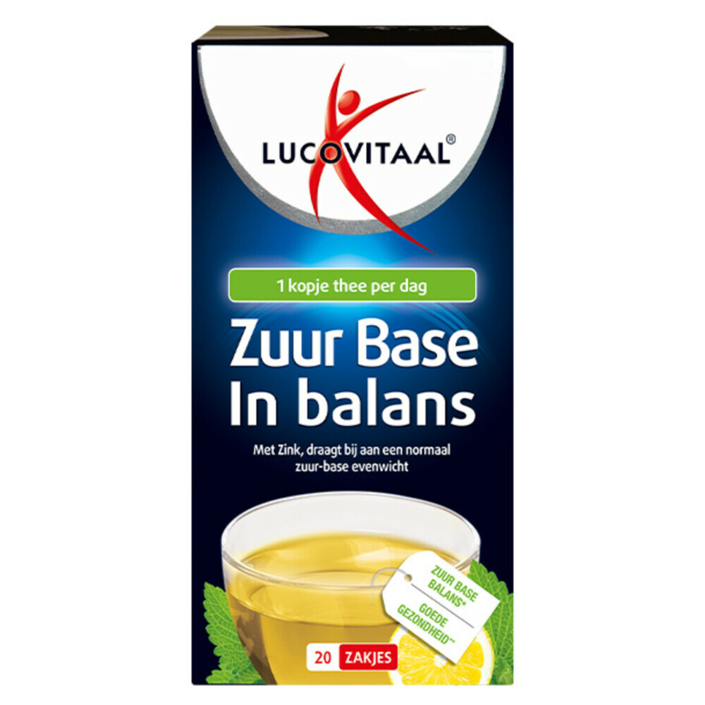 4x Lucovitaal Thee Zuur Base 20 stuks