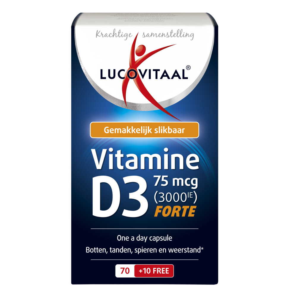 3x Lucovitaal Vitamine D3 75mcg 70 capsules