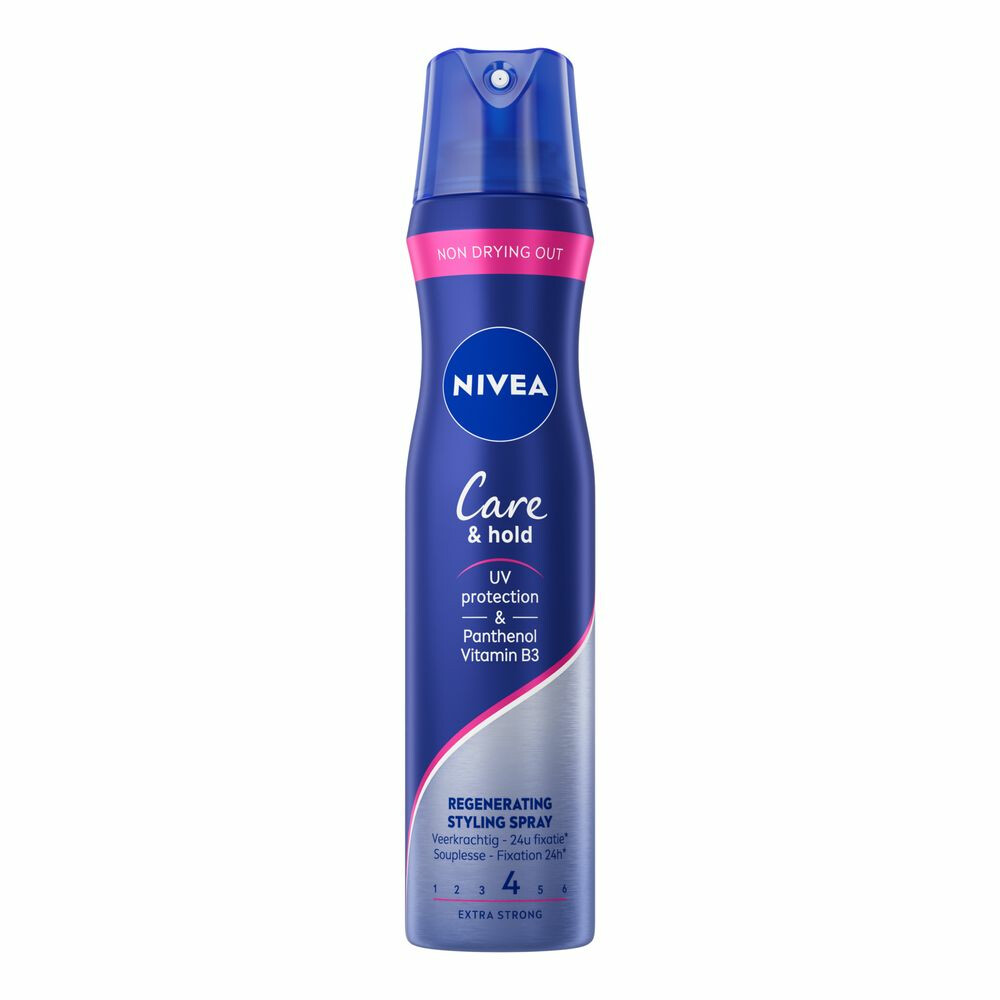 3x Nivea Care&Hold Styling Spray Extra Strong 250 ml