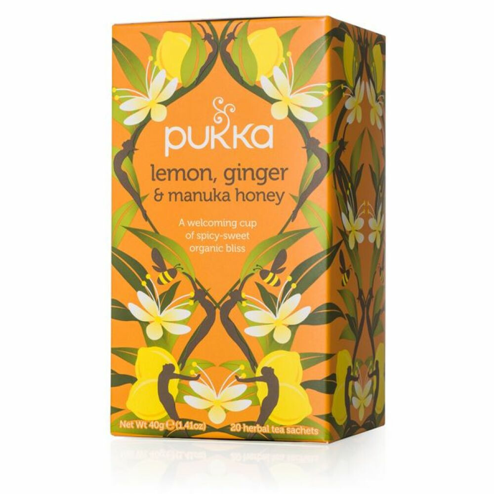 Pukka Org. Teas Lemon Ginger Manuka Honey 20st