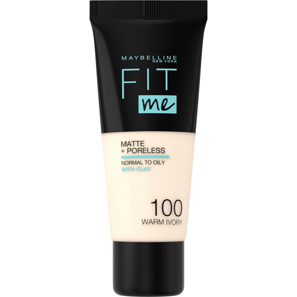 Maybelline Fit Me Matte & Poreless Foundation 30ml 100 Warm Ivory