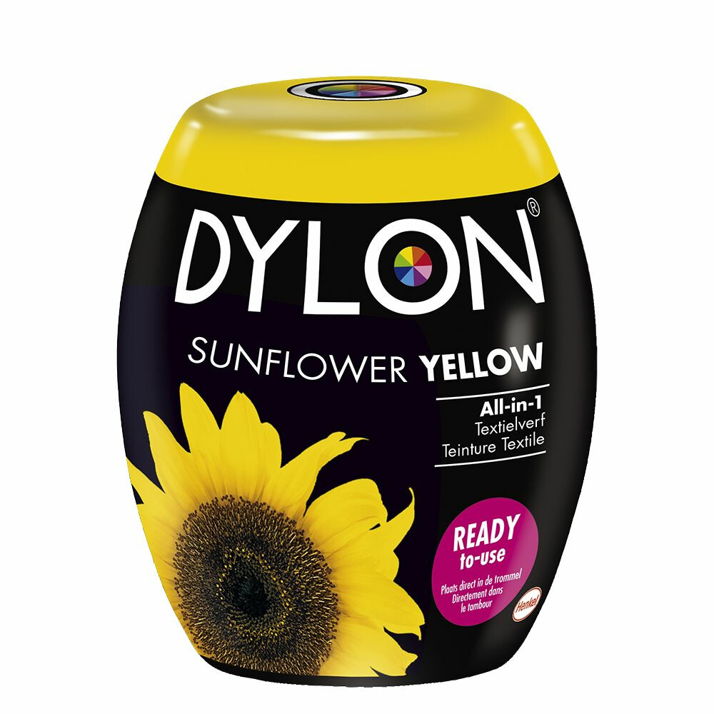 Uitgaven tweeling Zeestraat Dylon Textielverf Yellow Sunflower 350 gr | Plein.nl