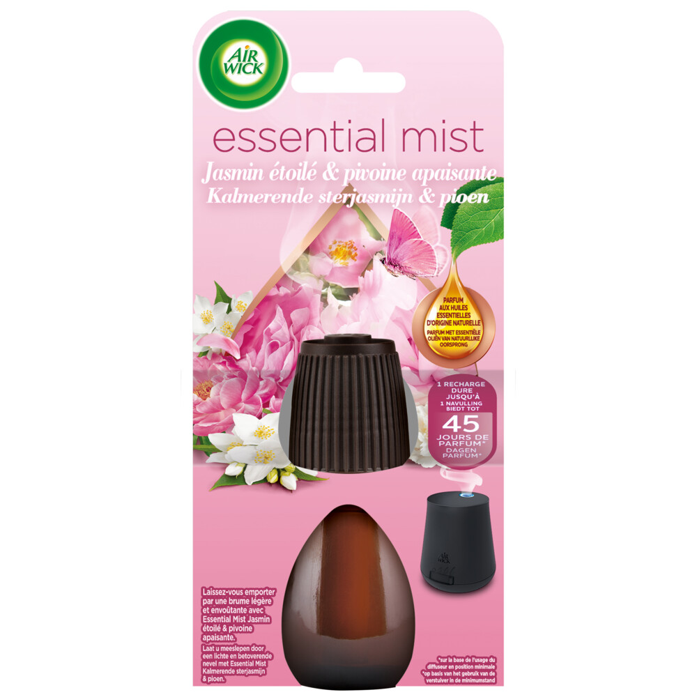Airwick Essential Mist Navulling Jasmijn&Pioen 20 ml