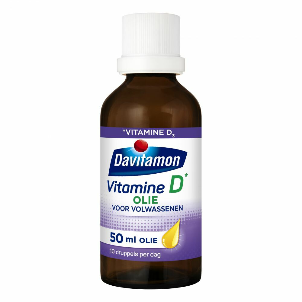 schakelaar grafisch Yoghurt Davitamon Vitamine D Olie Volwassenen 50 ml | Plein.nl
