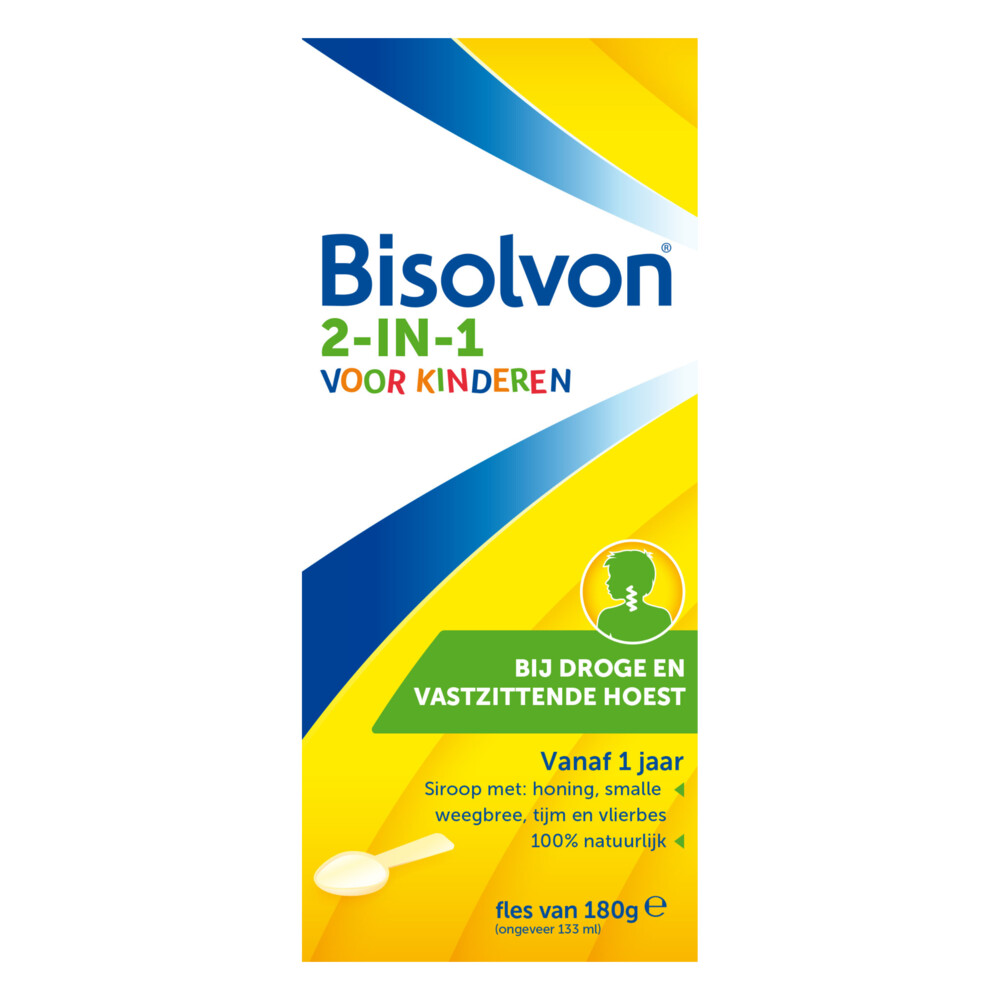 Bisolvon Drank 2 In 1 Kind (133ml)