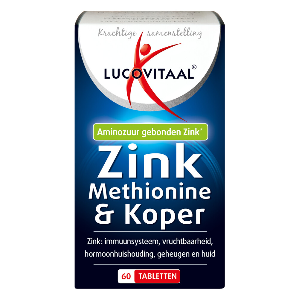 Interactie Onderwijs Ananiver Lucovitaal Zink Methionine & Koper 60 tabletten | Plein.nl