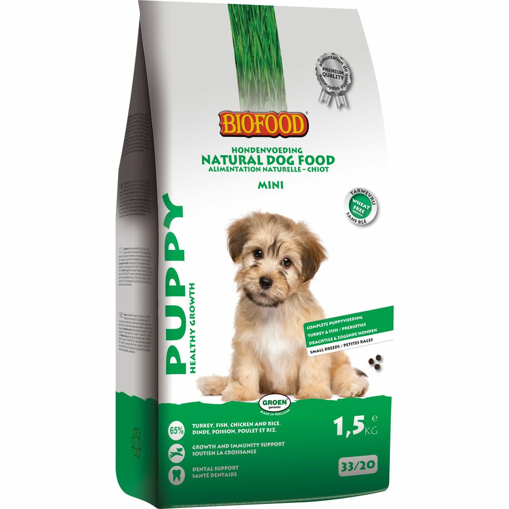 4x Biofood Small Breed Puppy 1,5 kg