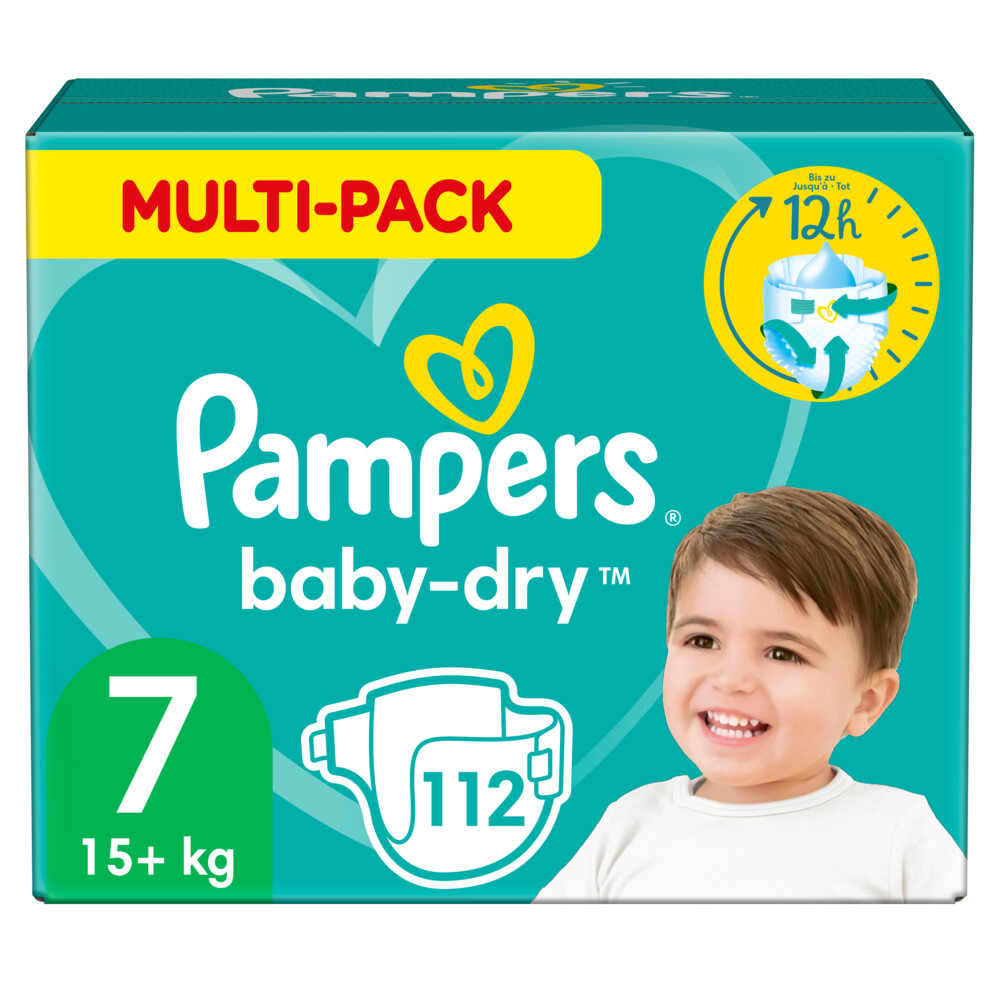 Veronderstelling Oprichter ingesteld Pampers Baby Dry Luiers Maat 7 (15 kg+) 112 stuks | Plein.nl