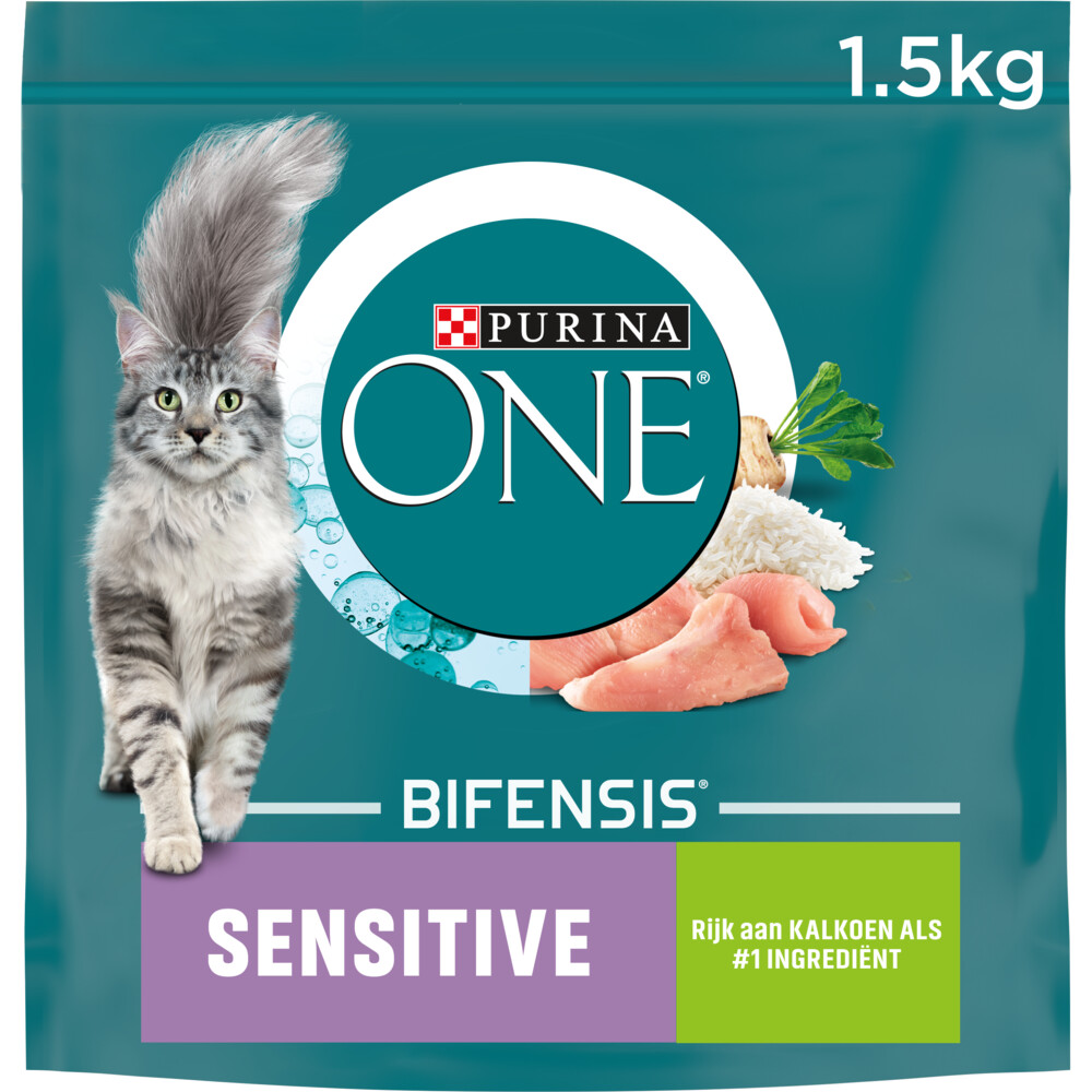 6x Purina ONE Sensitive Kalkoen 1,5 kg