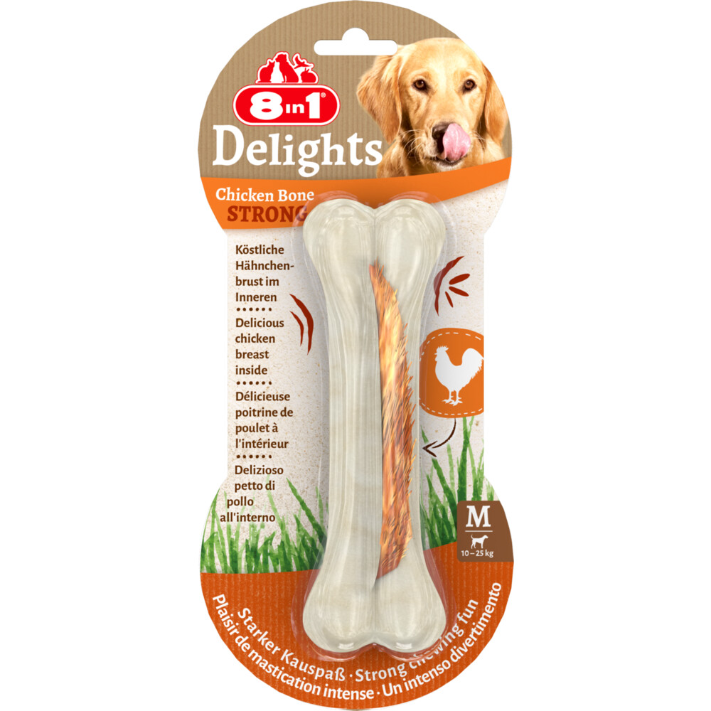 6x 8in1 Delights Bones Strong Kip M