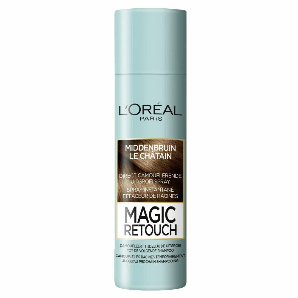 1+1 gratis: L'Oréal Magic Retouch Uitgroeispray Middenbruin 150 ml