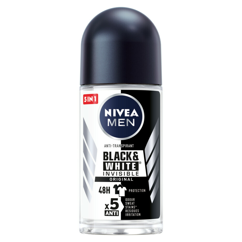 Nivea Men Deodorant Deoroller Black En White