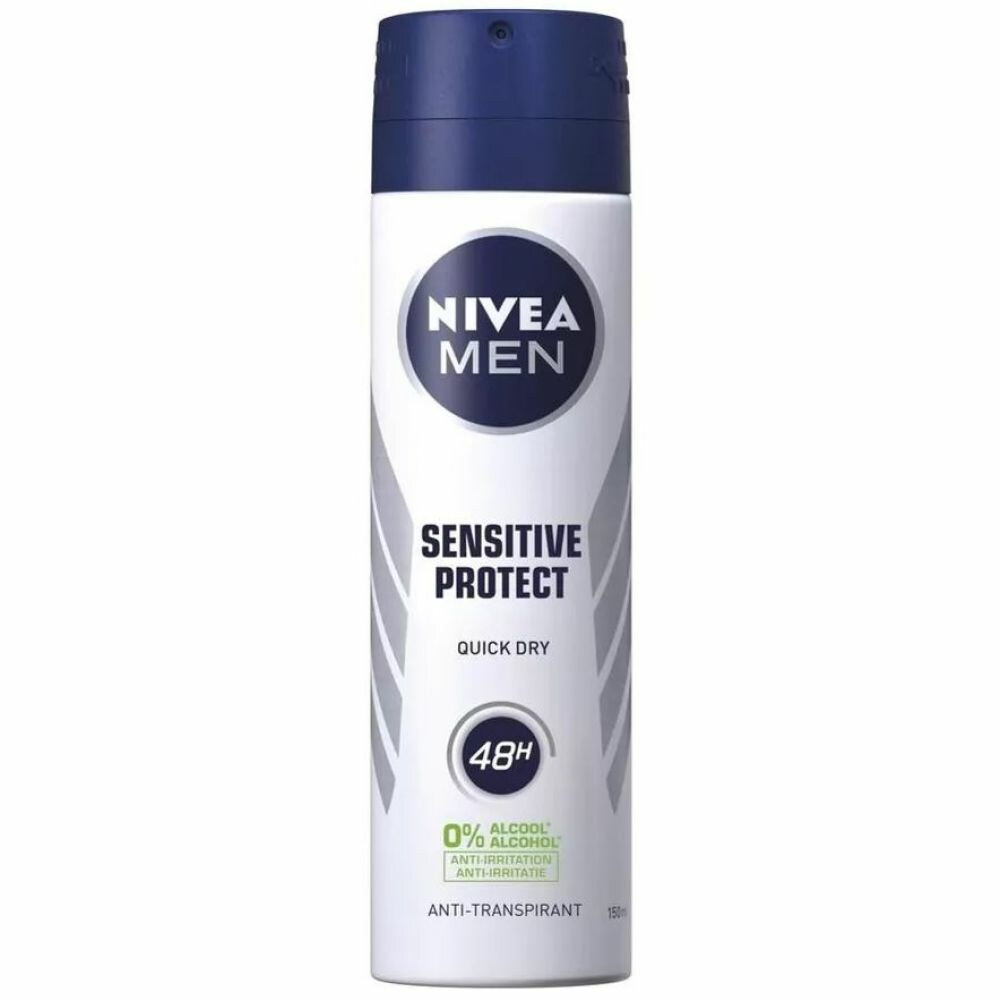 3x Nivea Men Deodorant Spray Sensitive Protect 150 ml