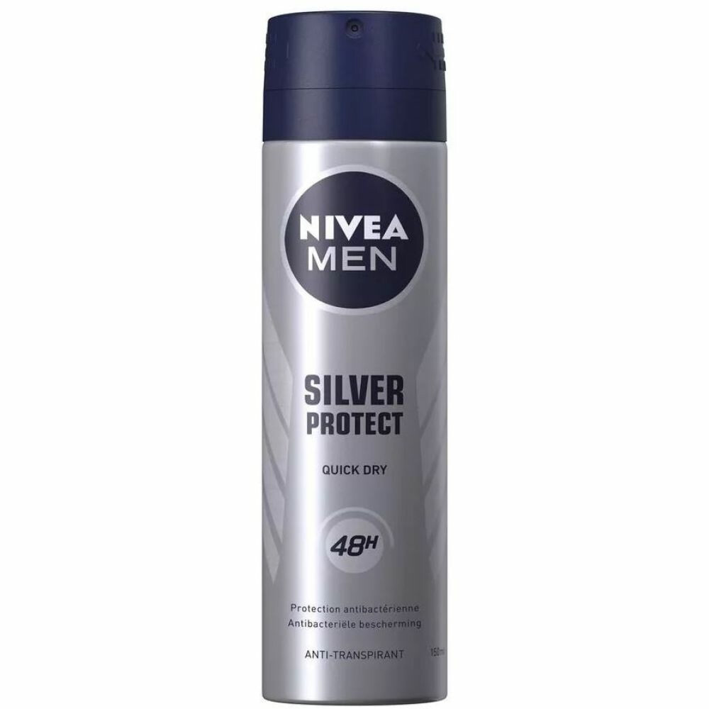 3x Nivea Men Deodorant Spray Silver Protect Dynamic Power 150 ml