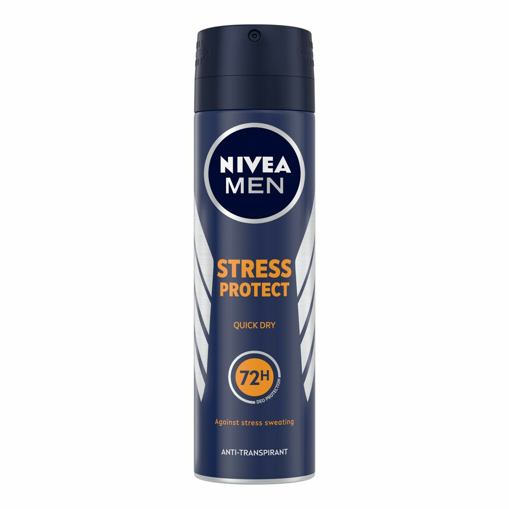 3x Nivea Men Deodorant Spray Stress Protect 150 ml