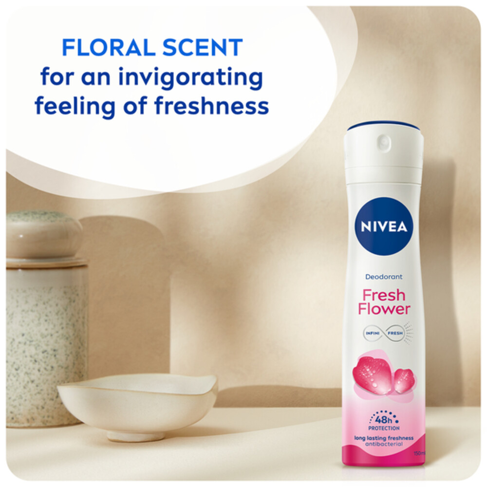 Nivea Deodorant Spray Fresh Flowers 150 ml Plein.nl