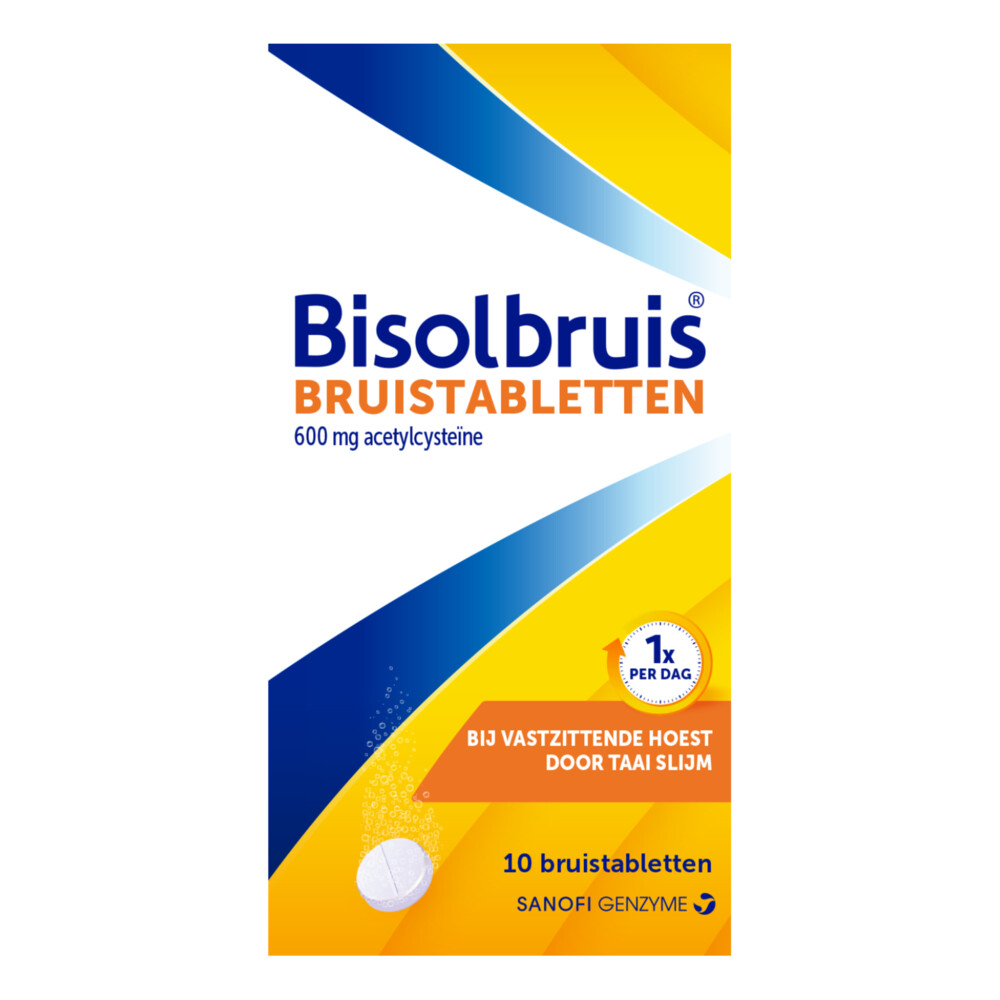 Bisolvon Bruis acetylcys 600mg 10 tabletten